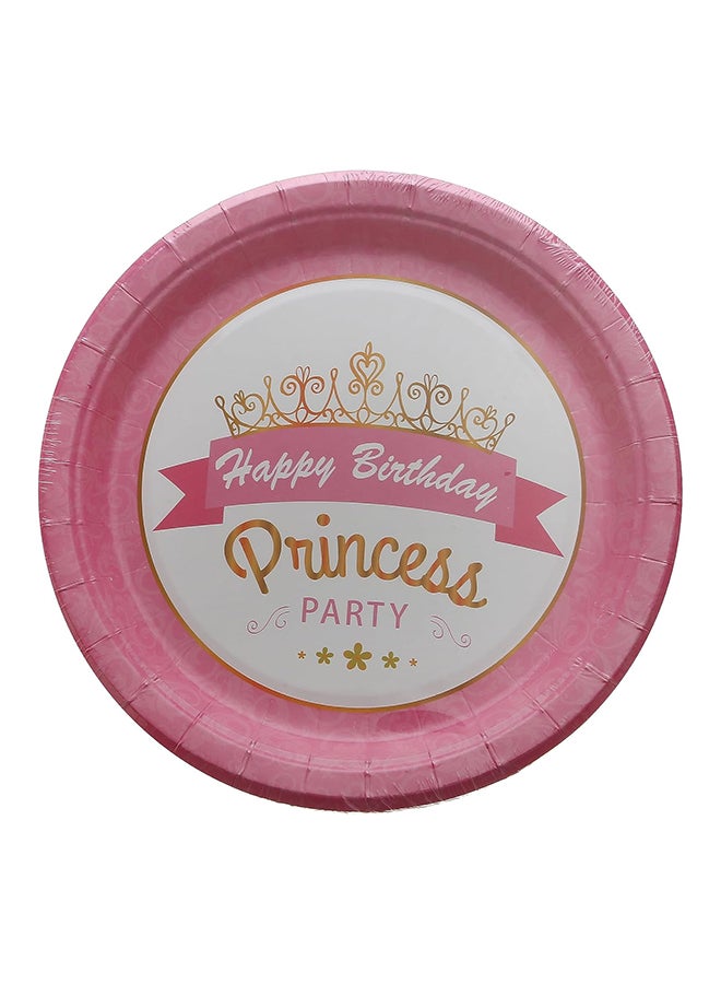 9-Inch Pink Princess Party Plates (Pack of 10) Ideal for Party, Celebration, Decoration, Theme, Birthdays  - Image 1