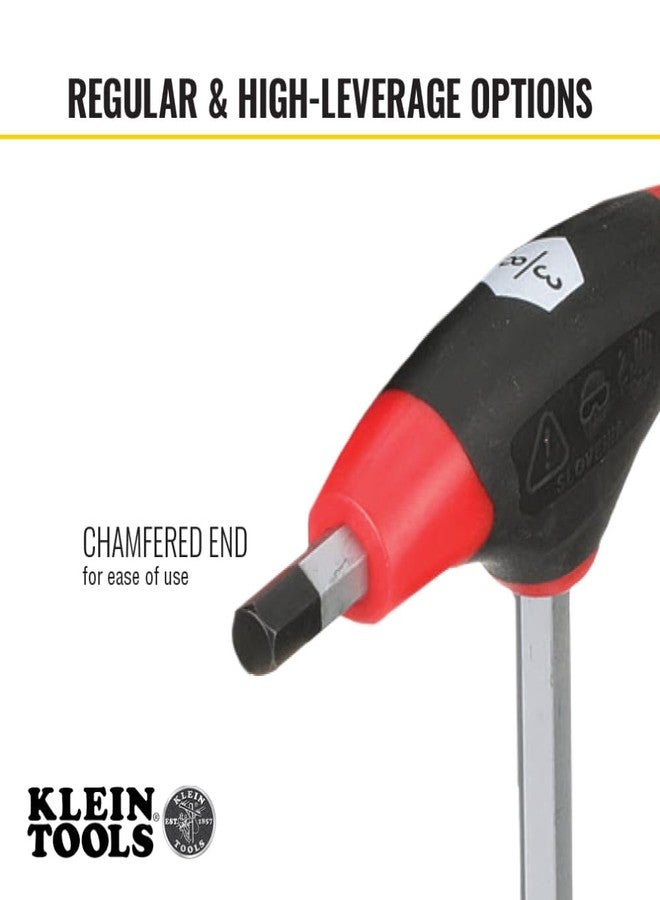 Klein Tools JTH410E T-Handle Hex Key Set, SAE Inch Sizes Allen Wrench Set with 4-Inch Blades, Stand Included, 10-Piece - Image 4