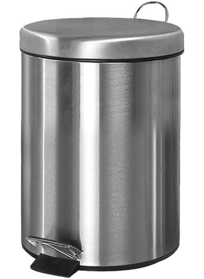 Trendigo Round Stainless Steel Step-On Pedal Trash Can with Liner – 13 Gallon / 50L Soft-Close Lid Fingerprint-Proof Waste Bin with Odor Filter | Kitchen, Bathroom & Outdoor Dustbin - Image 1