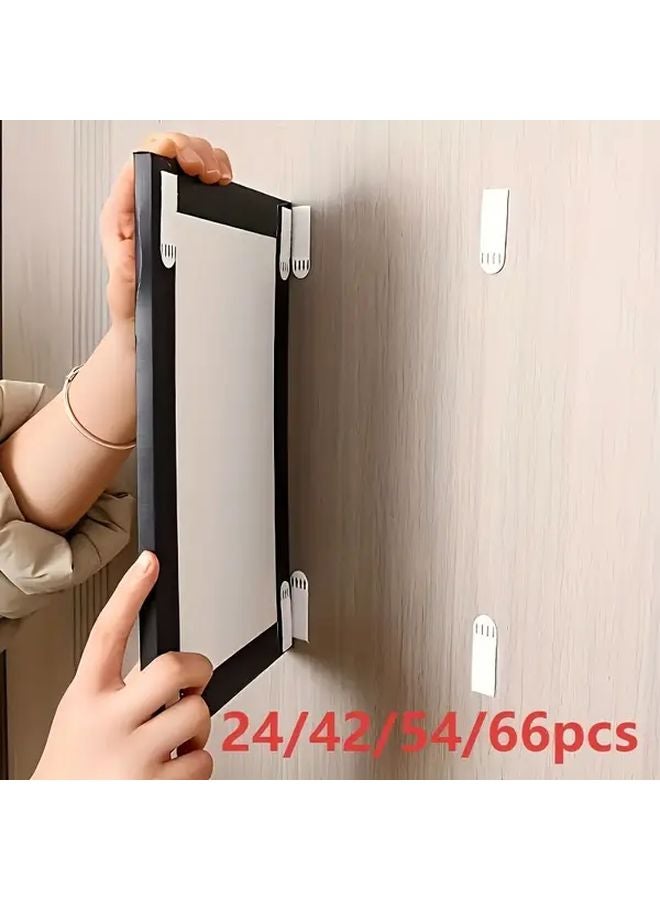 54pcs No Drill Hanging Picture Strips Double Sided Adhesive Wall Mounting Tape Waterproof - Image 2