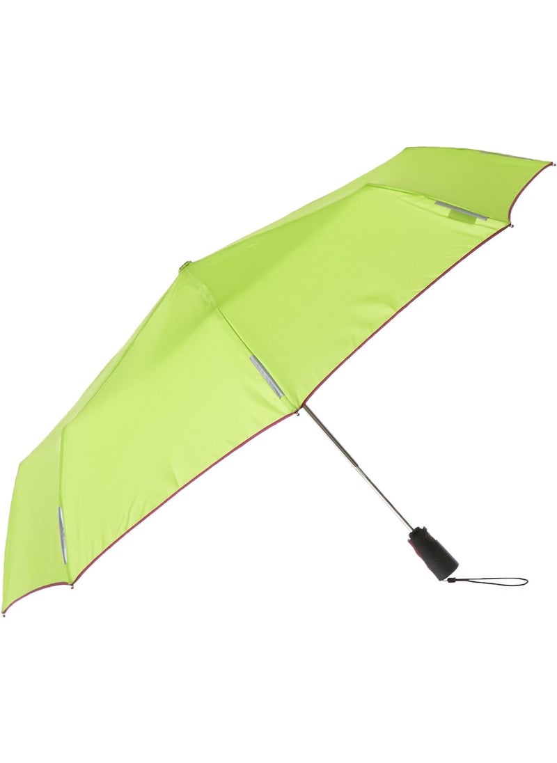 totes Trx Auto Open and Close Titan Regular Umbrella Apple GreenStrawberry Trim One Size