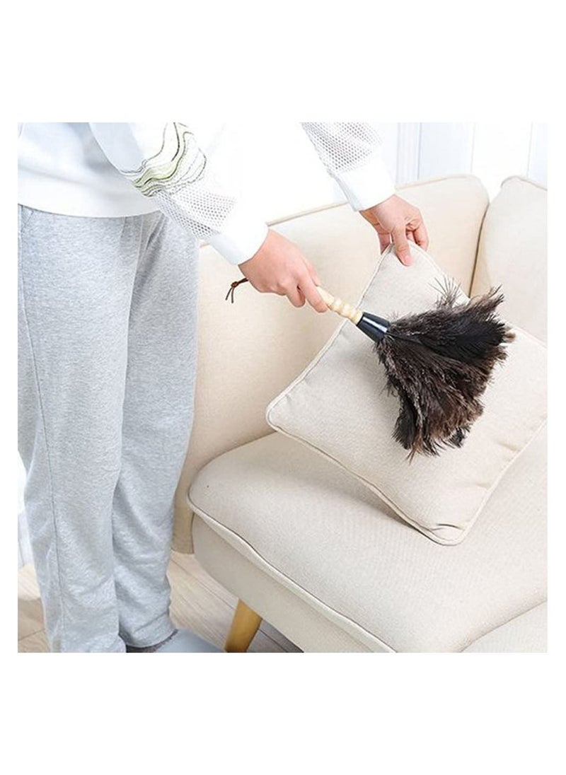 Generic - Feather Duster with Protective Cover Anti Static Flexible Bendable for Dust Cleaning Interior Roof - Image 1