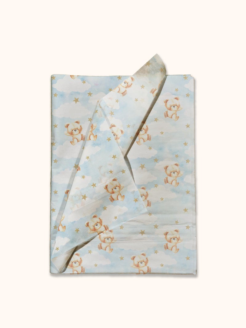 Pro Supply Global Teddy Bears Printed Tissue Paper for Gift Bags or Boxes and Wrapping - Baby Shower Bulk Decorative Art Tissue Paper for Packaging and Gifting | 24 Sheets 20" x 30" - Image 2