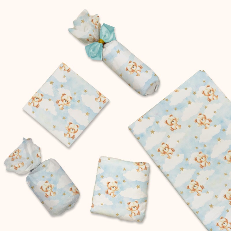 Pro Supply Global Teddy Bears Printed Tissue Paper for Gift Bags or Boxes and Wrapping - Baby Shower Bulk Decorative Art Tissue Paper for Packaging and Gifting | 24 Sheets 20" x 30" - Image 5