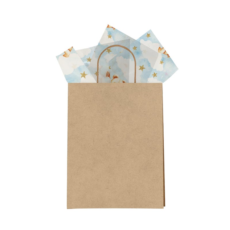 Pro Supply Global Teddy Bears Printed Tissue Paper for Gift Bags or Boxes and Wrapping - Baby Shower Bulk Decorative Art Tissue Paper for Packaging and Gifting | 24 Sheets 20" x 30" - Image 3
