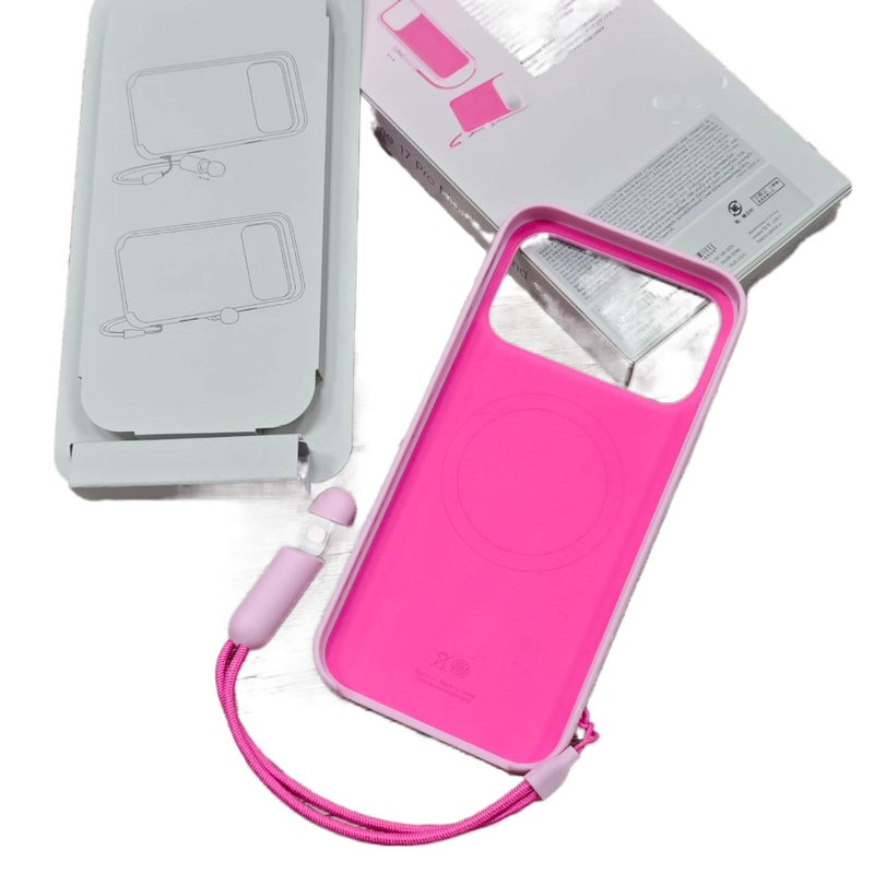 BB غطاء MagSafe بPC لـ iPhone 17 / 17 Air / 17 Pro / 17 Pro Max مع حماية من السقوط وحامل قائم مع مقاوم للصدمات مع مغناطيس قوي مع حبل تعليق باللون Packaging مغناطيسي بوظيفة حامل - Image 1