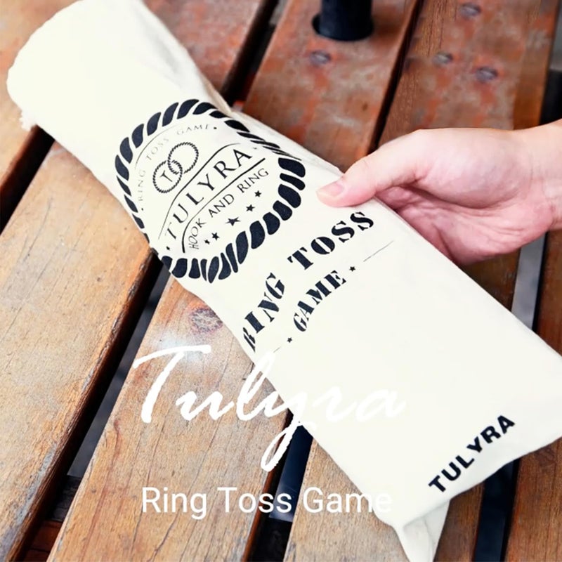 Tulyra Ring Toss Games for Adults, Hook and Ring Game with Exclusive Carrying case & Unique Stainless Shot Glass, Super Easy to Assemble, XL Size(15.7" X 13") Shot Ladder, Tabletop Drinking, Outdoor - Image 3