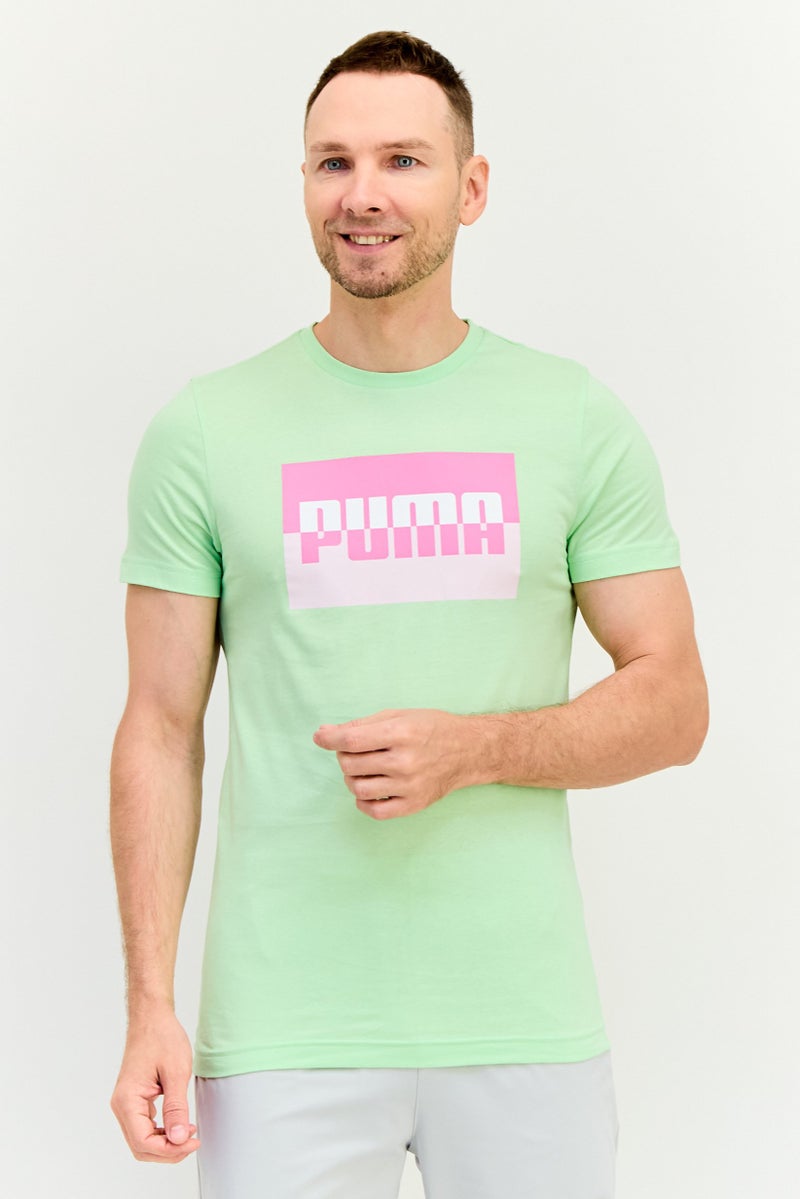 PUMA Men Slim Fit Short Sleeves Outdoor T-shirt, Paradise Green - Image 1