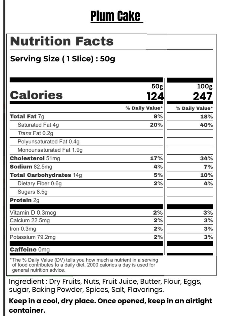 My Grandmother's Plum Cake A Slice of Christmas Past 850g (A 5 Decade Old Recipe) - Image 3