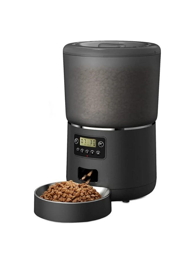 Smart Automatic pet feeder black 4L - Image 1
