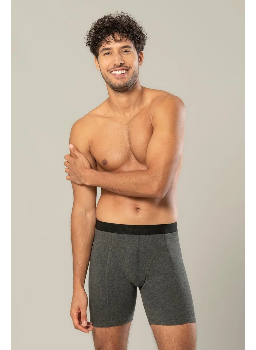 إيردم Men's Cotton Elastane Long Boxer 1416 - 3 Pieces