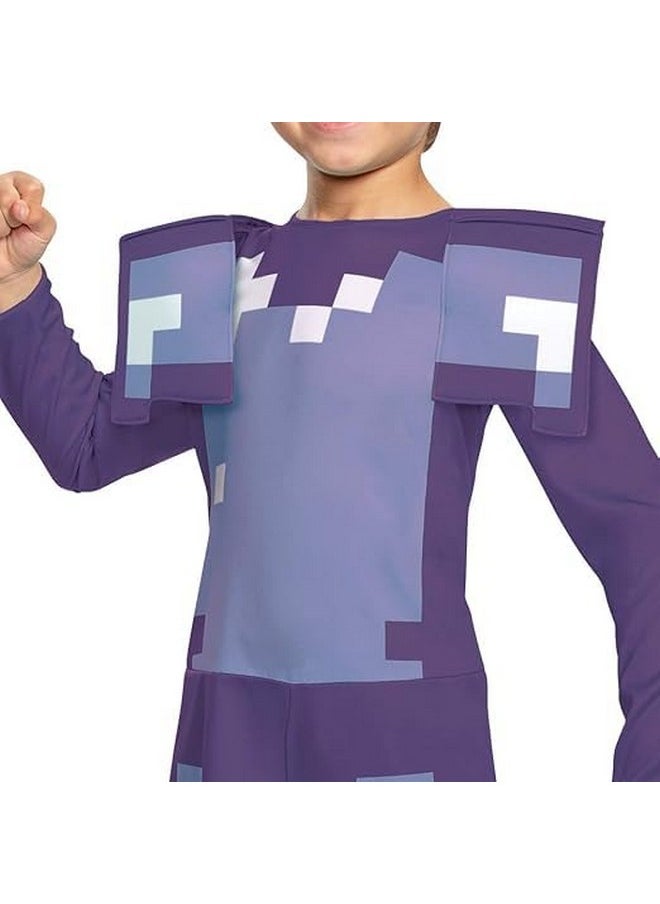 Disguise - Disguise Minecraft Costume, Enchanted Diamond Armor Outfit for Kids, Minecraft Costume Halloween Multicolored, Medium (7-8) - Image 1