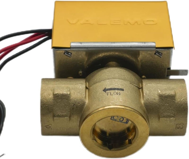 Valemo V2427-A1S Motorized Zone Valve, 2-way, 1" Threaded NPT, Normally Closed, 24 VAC with End Switch - Image 3