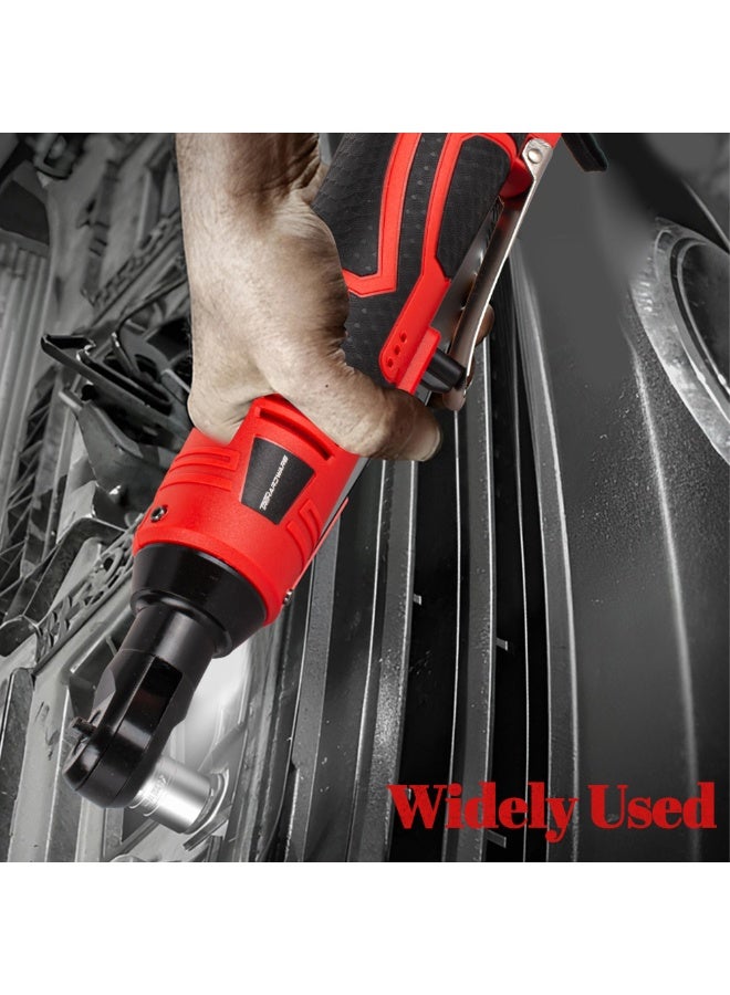 تريثاردوير مجموعة مفاتيح ربط كهربائية، مفتاح ربط لاسلكي، أدوات ربط كهربائية 3/8 بوصة بسرعة متغيرة، إضاءة LED، 7 مقابس، عبوتان من بطارية ليثيوم أيون 2.0 أمبير/ساعة وشاحن سريع - Image 5