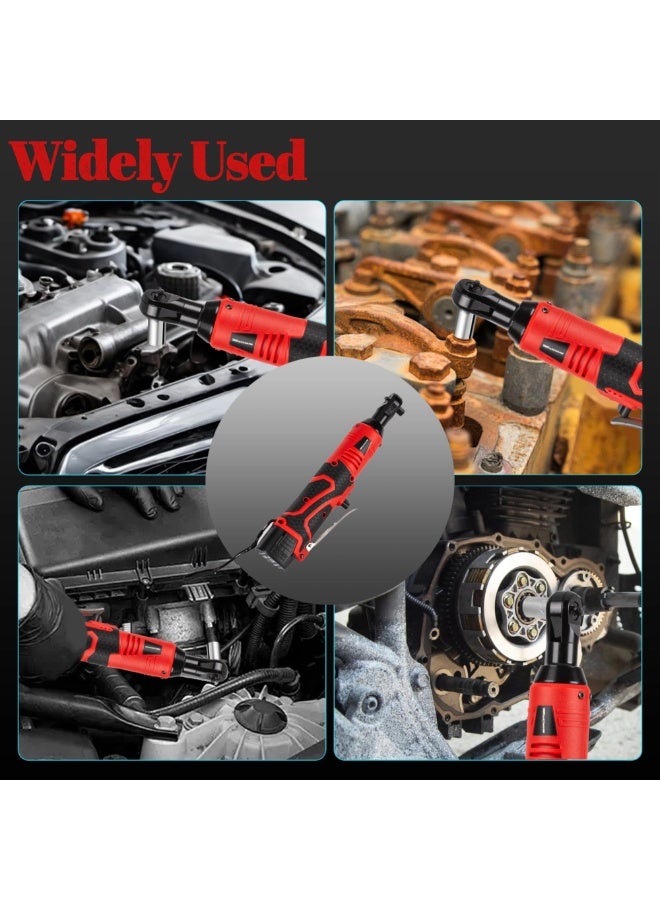 تريثاردوير مجموعة مفاتيح ربط كهربائية، مفتاح ربط لاسلكي، أدوات ربط كهربائية 3/8 بوصة بسرعة متغيرة، إضاءة LED، 7 مقابس، عبوتان من بطارية ليثيوم أيون 2.0 أمبير/ساعة وشاحن سريع - Image 3