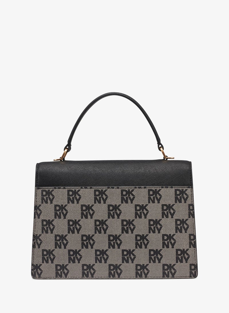 دكني حقيبة ساتشيل مارشا بشعار ومقبض علوي - Image 2