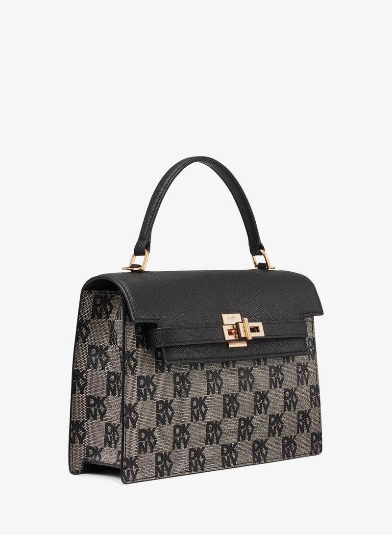 DKNY Marcia Medium Logo Top Handle Satchel - Image 4