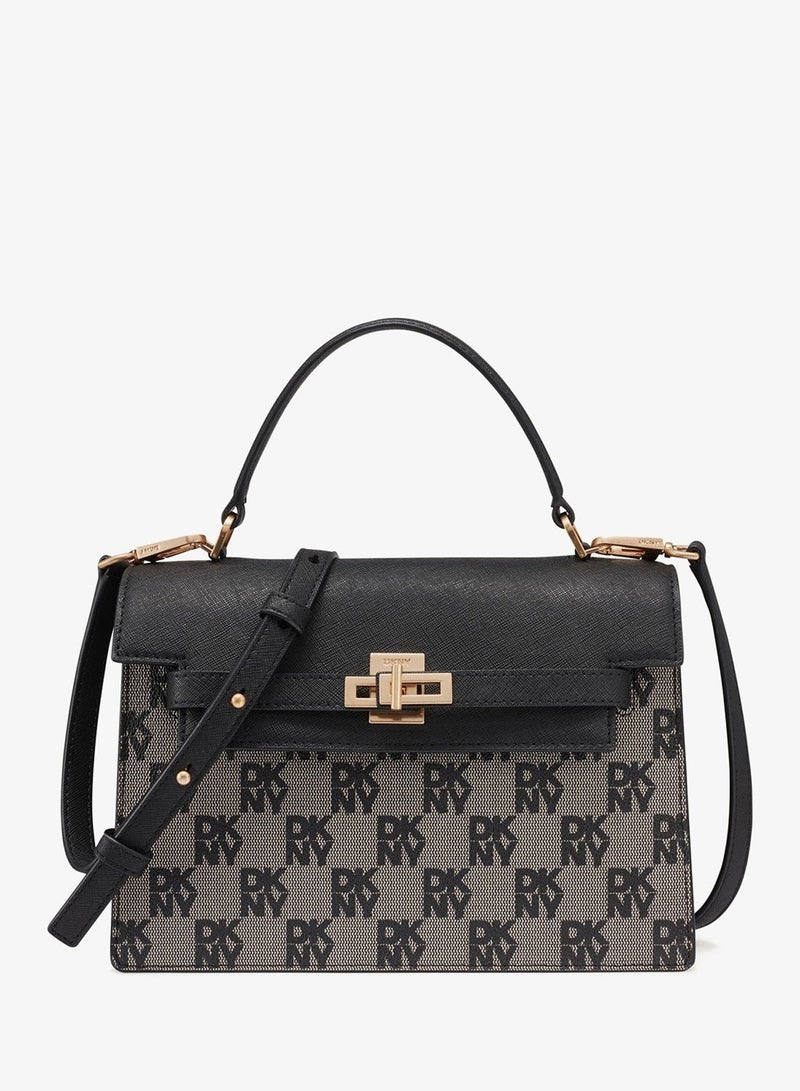 DKNY Marcia Medium Logo Top Handle Satchel - Image 1