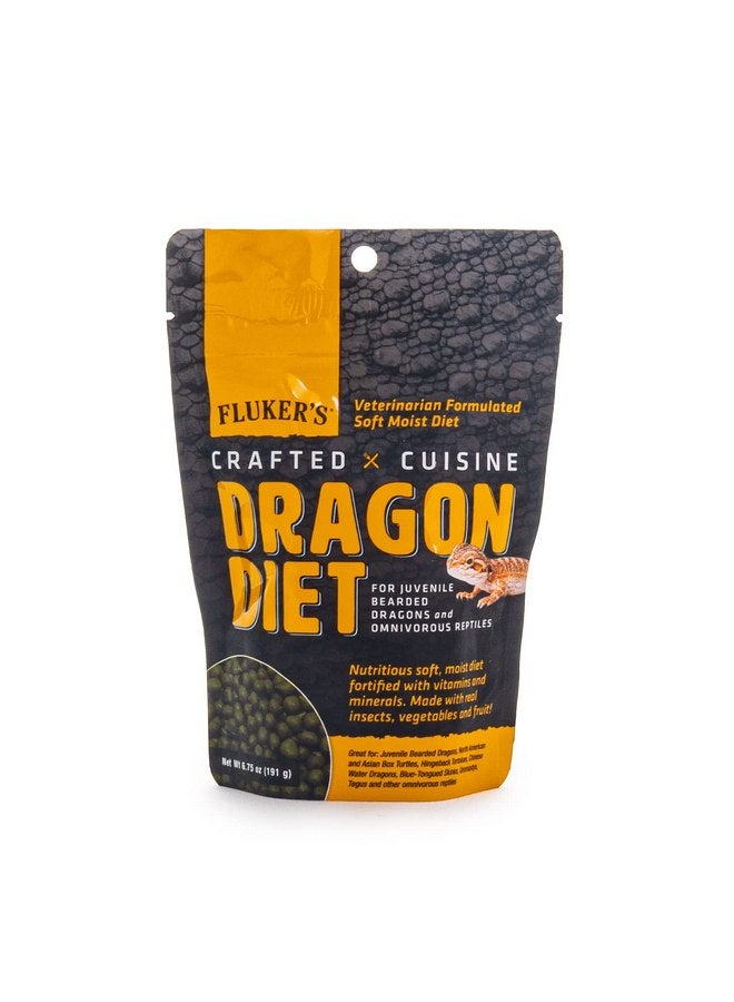 Fluker's Fluker's Crafted Cuisine Diet, Juvenile Bearded Dragon and Omnivorous Reptile Food, Made with Crickets, Mealworms, Real Fruits & Veggies 6.75 oz - Image 1
