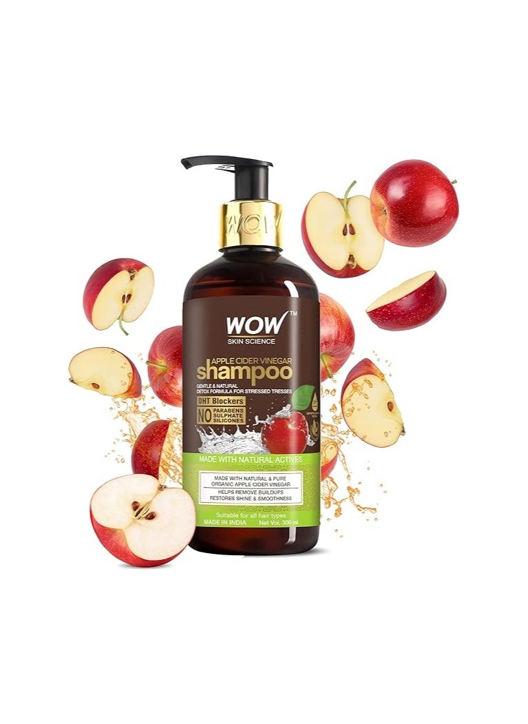 WOW Skin Science Apple Cider Vinegar Shampoo No sulphate Parabens