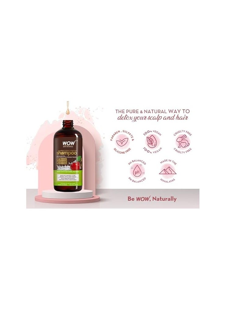 WOW Skin Science Apple Cider Vinegar Shampoo No sulphate Parabens