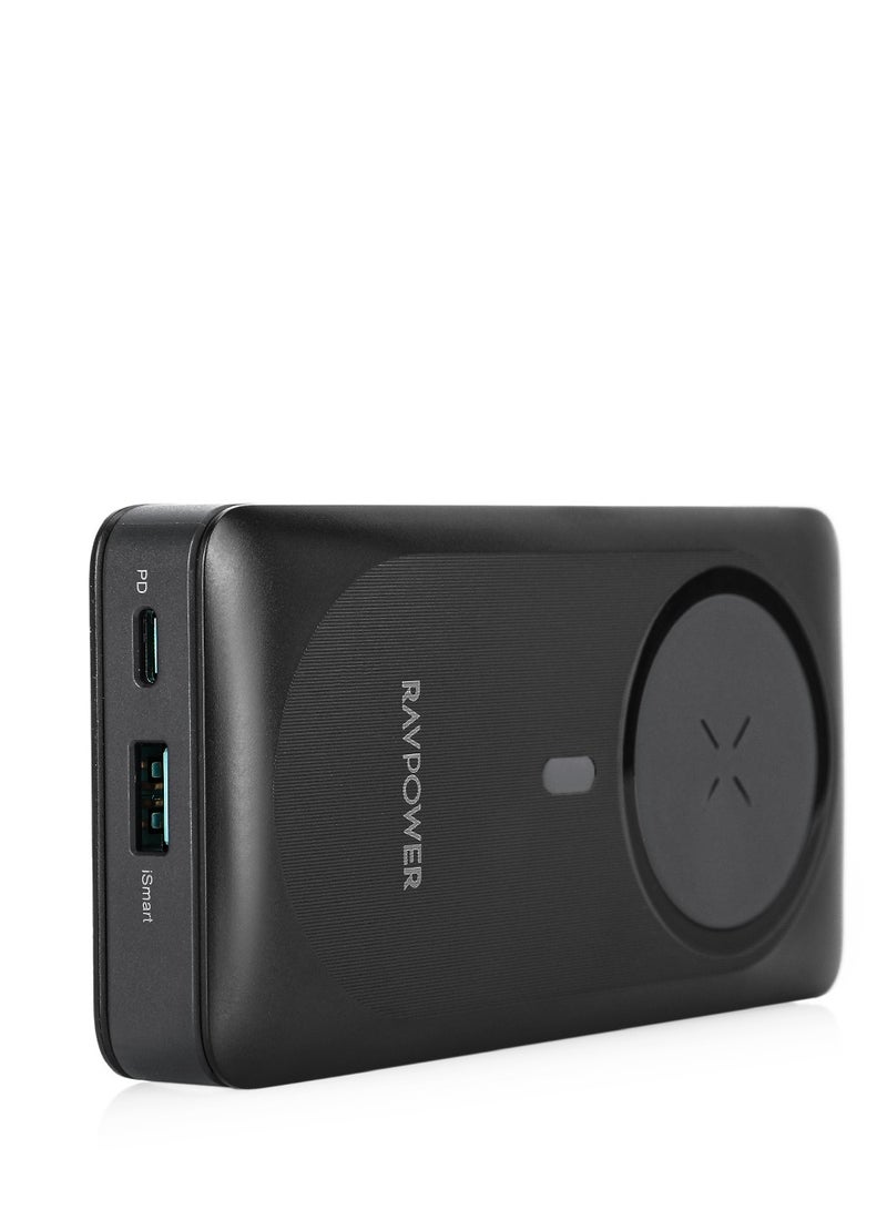 RAVPOWER 20000 mAh RAVPower  PD Pioneer – 20,000mAh Magnetic Power Bank with Dual Ports | Fast Charging & Portable BLACK - Image 5