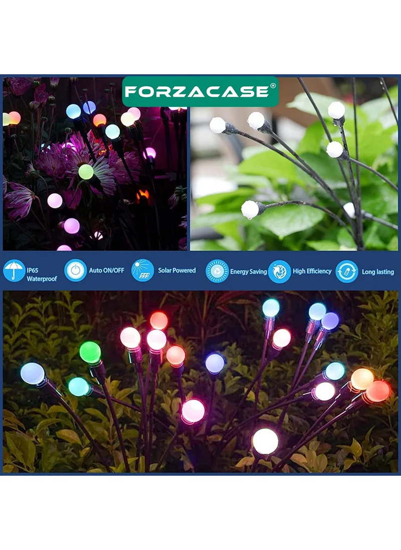 Forzacase 8 LED Solar Powered Waterproof Garden Fence Lighting LED Lamp - FC570