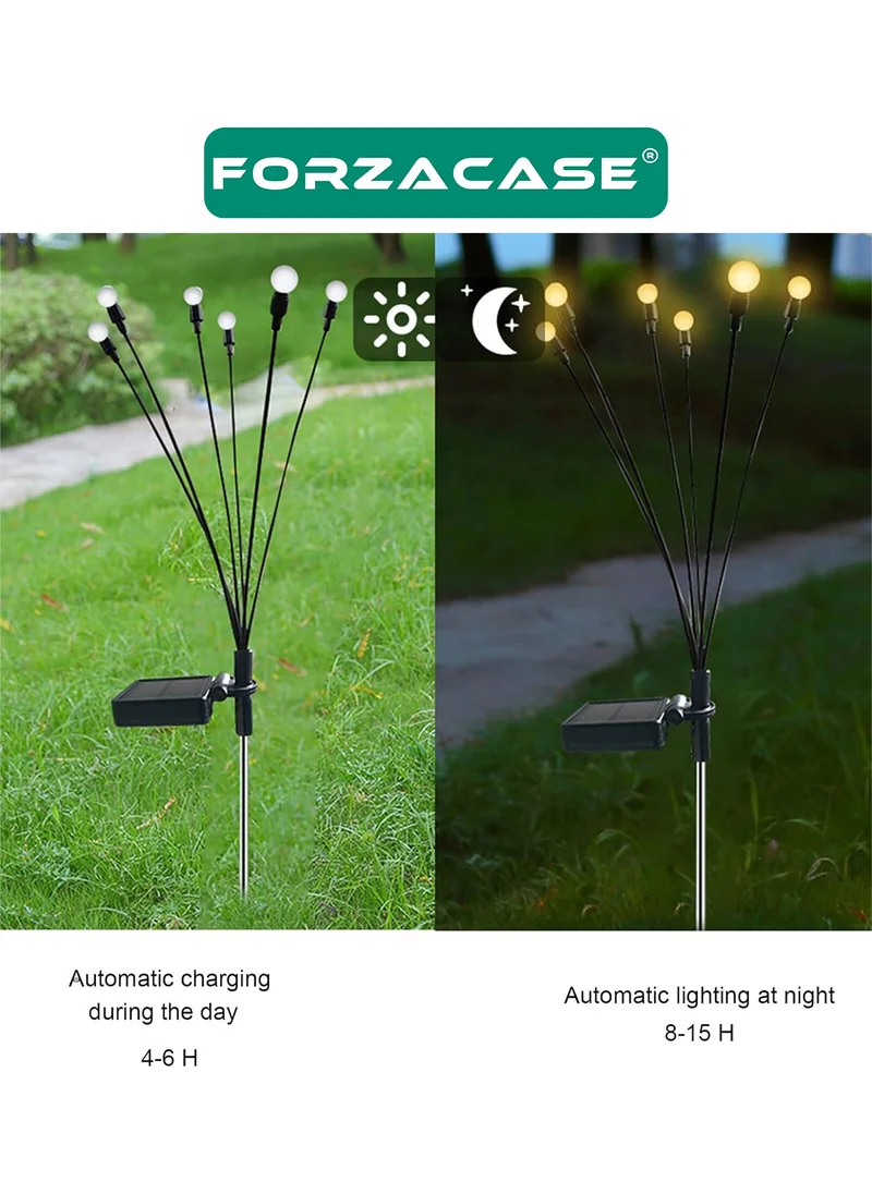 Forzacase 8 LED Solar Powered Waterproof Garden Fence Lighting LED Lamp - FC570