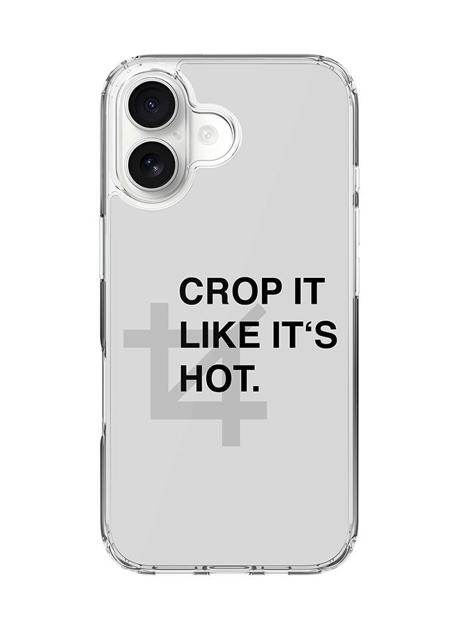 Stylizedd Classic Clear MagSafe Case for iPhone 17 , Hybrid Soft Case Flexible Edges Anti Drop TPU PC Gel Thin Transparent Cover [ Designed for iPhone 17 ] - Crop It