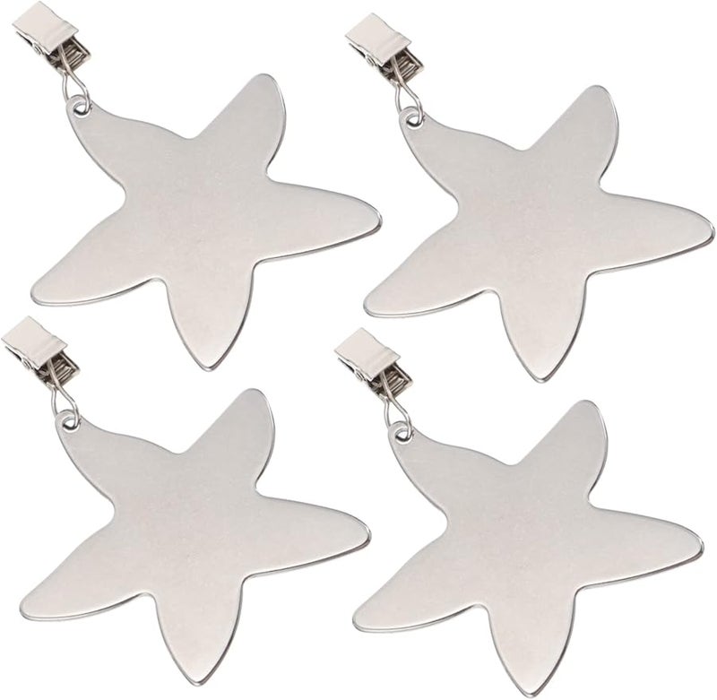 Stainless Steel Tablecloth Clips 4 Pack for Outdoor Picnic Table Cover Clamp Indoor Home Party Restaurant - Image 2