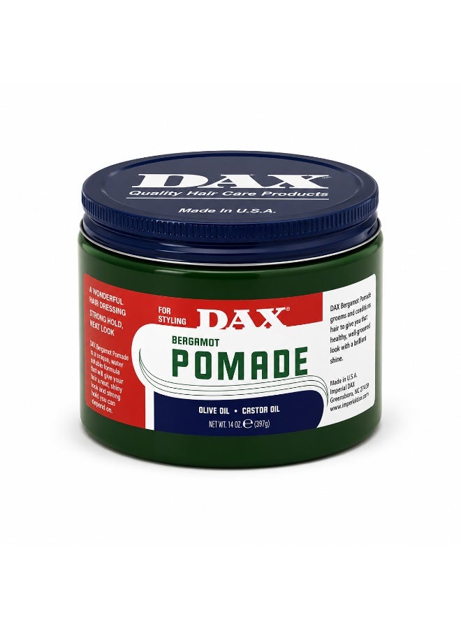 داكس DAX بوماد بالبرغموت مع زيت الزيتون وزيت الخروع، لتصفيف الشعر بتثبيت قوي، 397 جرام - Image 1