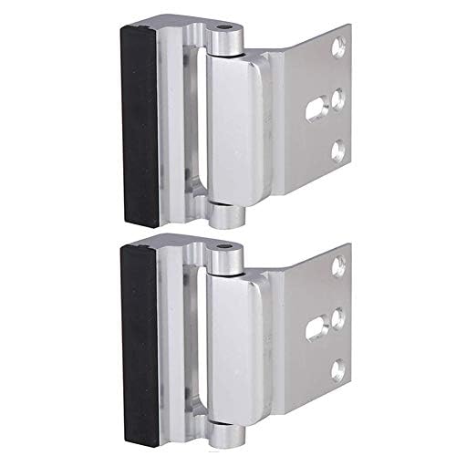 TOYFUL 2 Pack Door Reinforcement Locks with 8 Screws, Home Security Door Lock for Toddler, Childproof Door Lock Night Lock Withstand 800 Lbs Silver - Image 2
