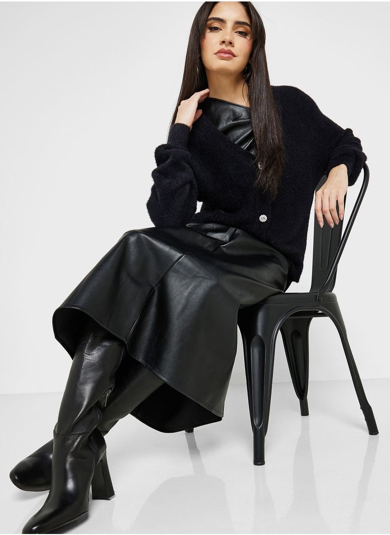 ONLY - V-Neck Knitted Cardigan - Image 1