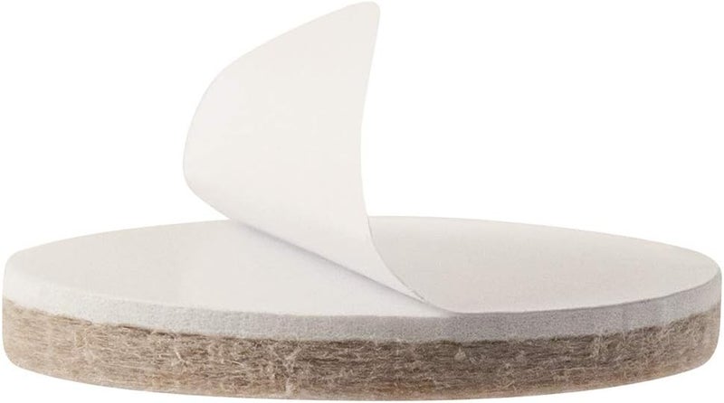 SoftTouch وسادات أثاث من فيelt ذاتية اللصق 1 12 جولة ثقيلة للحماية من الخدوش والأضرار بيج 96 حزمة - Image 2