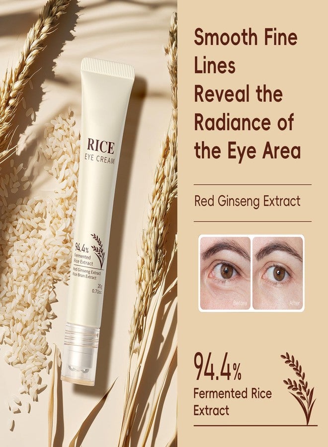 AKARY ARAKY Rice Under Eye Cream Roll-On for Dark Circles, Triple Roll & Glow the Skin Around The Eyes, Intense Hydrating & Firming, Serum for Eye Puffiness, Dullness, Dryness, Wrinkle Under The Eyes - Image 2