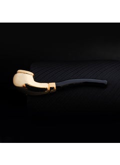 Generic Creative Gold Tie Clip Elegant Accessory for Men J0117 Golden Pipe 