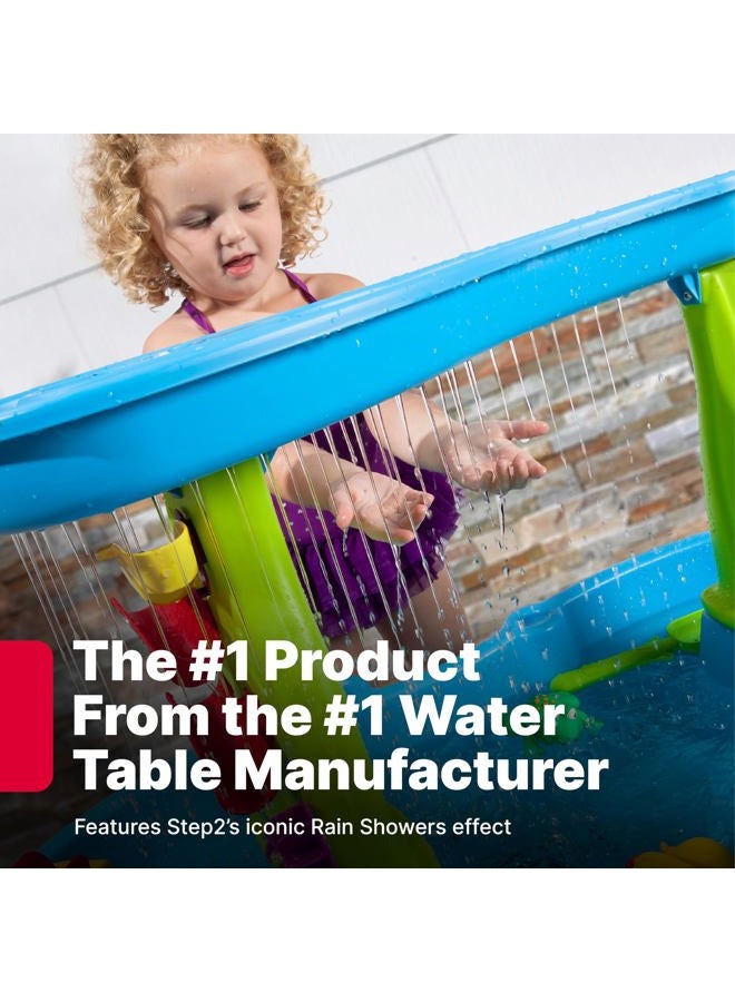 Step2 Rain Showers Splash Pond Toddler Water Table, Kids Water and Sand Activity Sensory Playset, Summer Outdoor Toys, 13 Piece Toy Accessories, For Toddles 1.5+ Years Old - Image 5