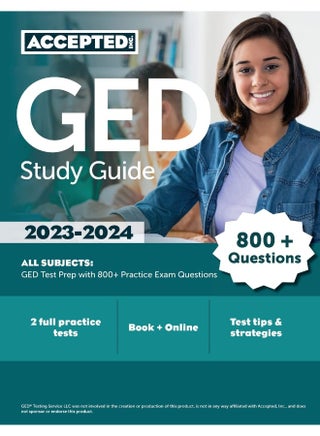 Accepted, Inc. GED Study Guide 2023-2024 All Subjects: GED Test Prep with 800+ Practice Exam Questions - pzsku/Z1B89159D4C051A967AAEZ/45/_/1737572479/f2cf20aa-6ffa-485e-818d-89944b0b82d6