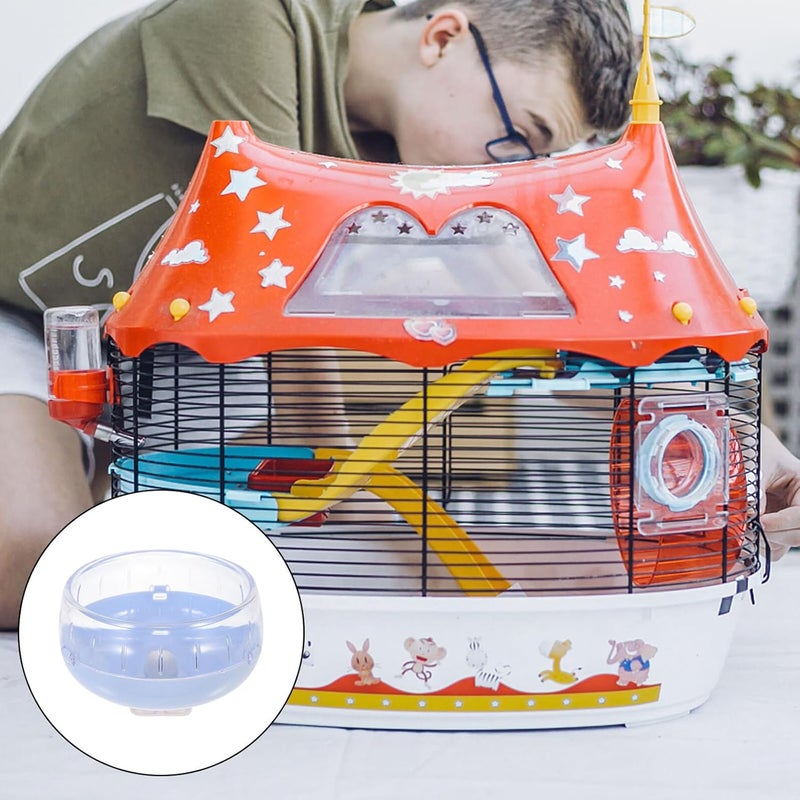 Small Pet Running Wheel Silent Hamster Exercise Wheel 12cm Blue Plastic Quiet for Hamsters Gerbils and Small Animals - Image 4
