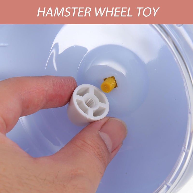 Small Pet Running Wheel Silent Hamster Exercise Wheel 12cm Blue Plastic Quiet for Hamsters Gerbils and Small Animals - Image 5