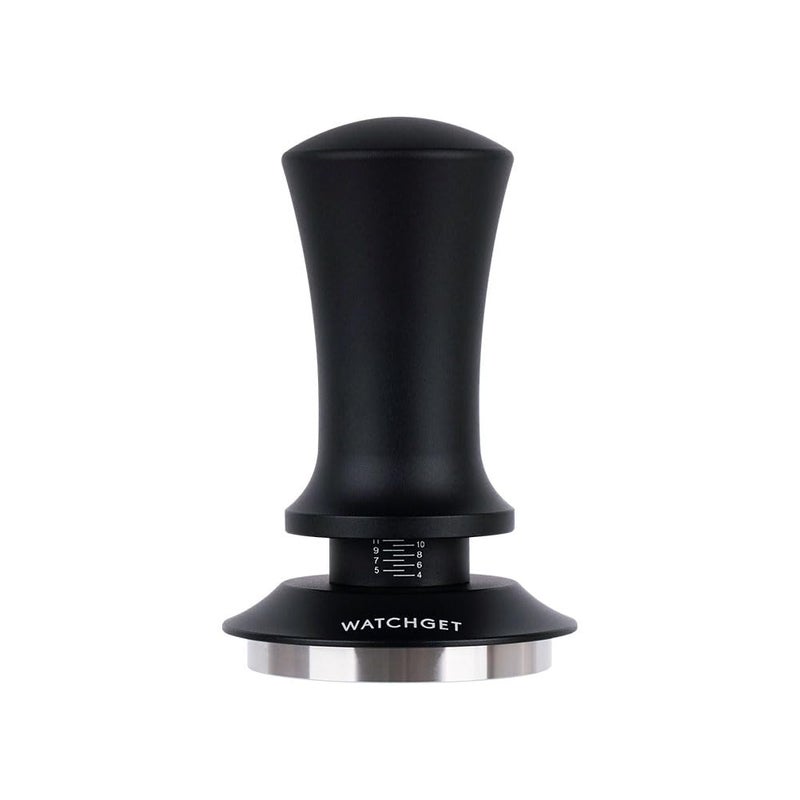 watchget 51mm Espresso Coffee Tamper Spring Loaded Tamper Stainless Steel Barista Espresso Tamper Calibrated Espresso Hand Tamper with Scale Coffee Espresso Accessories for 51mm Portafilter