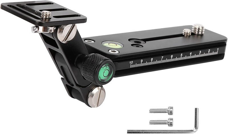 EVTSCAN Telephoto Lens Support Bracket,Telephoto Zoom Lens Bracket Set Long Focus Camera Support Quick Release Plate Bird Watching(F120-38) - Image 3