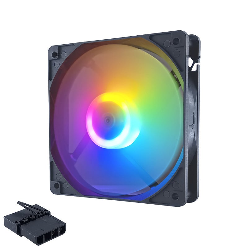 Quiet 4-Pin 12cm PC Case Fan 120mm Cooling LEDForward - large 4Pin - black - lantern - shadow - 12cm chassis fan - no shockproof pad Forward - large 4Pin - black - lantern - shadow - 12cm chassis fan - no shockproof pad 