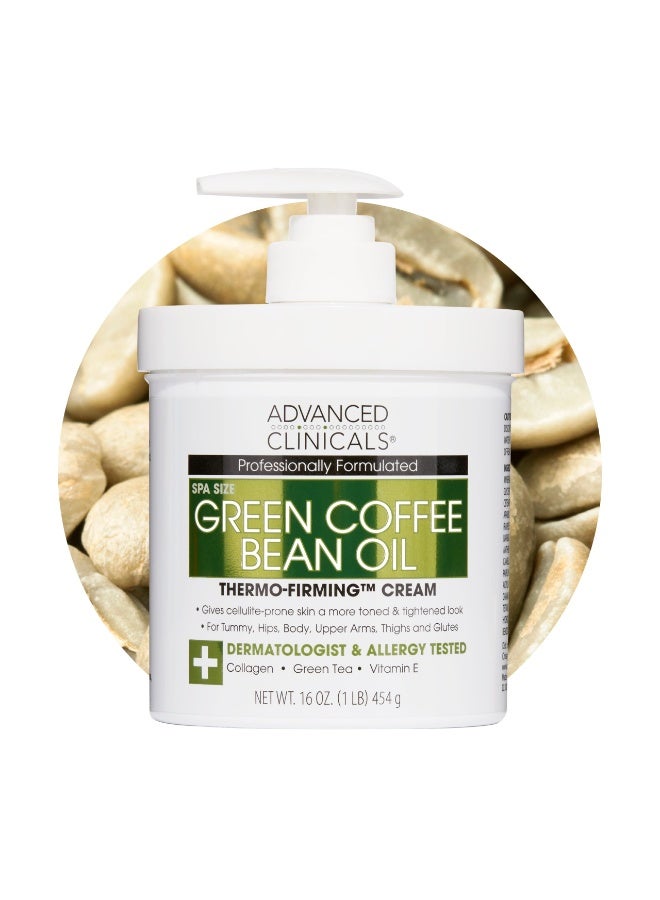 أدفانسد كلينيكال كريم شد البشرة بالحرارة بزيت حبوب البن الأخضر من أدفانسد كلينيكالز، 16 أونصة (454 غرام) - Image 3
