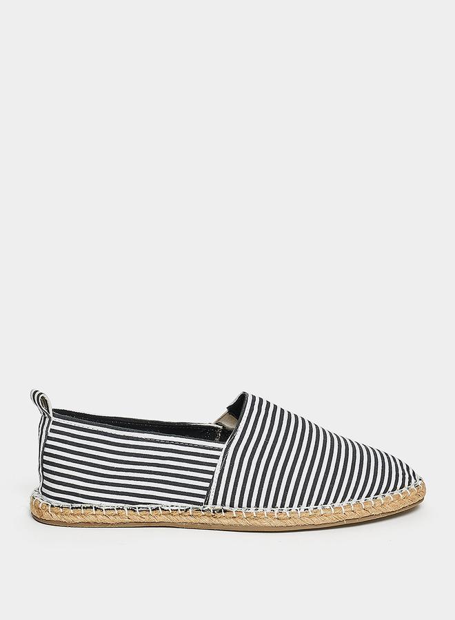 Styli Striped Canvas Espadrilles - Image 1