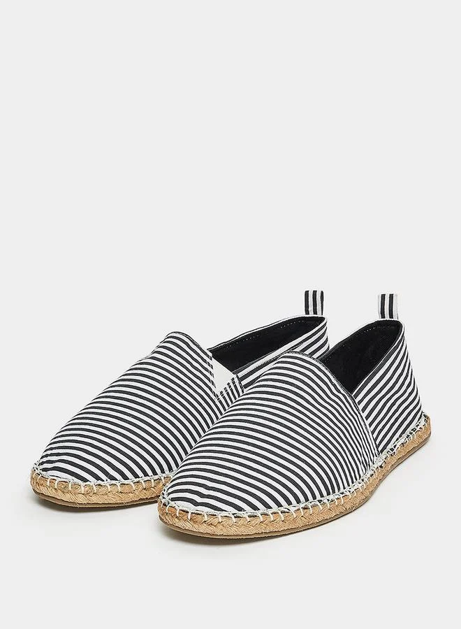 Styli Striped Canvas Espadrille Casual Shoes