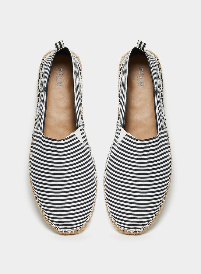 Styli Striped Canvas Espadrilles - Image 4