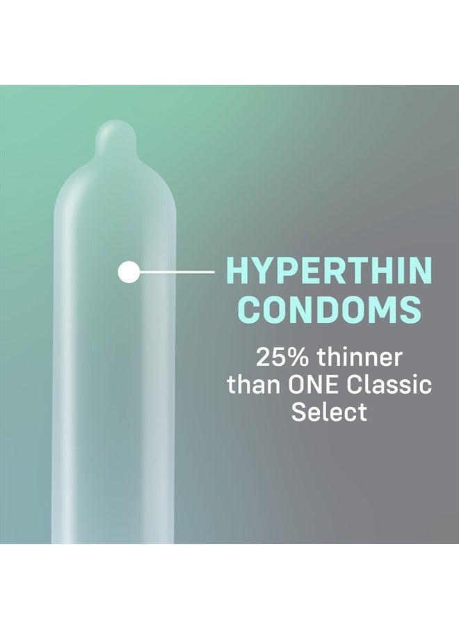 One واقيات ذكرية ONE® Vanish® Hyperthin® | واقيات ذكرية فائقة الرقة من اللاتكس صديقة للنباتيين | خالية من الكائنات المعدلة وراثيًا | مطاط طبيعي من اللاتكس | 36 قطعة  - Image 2