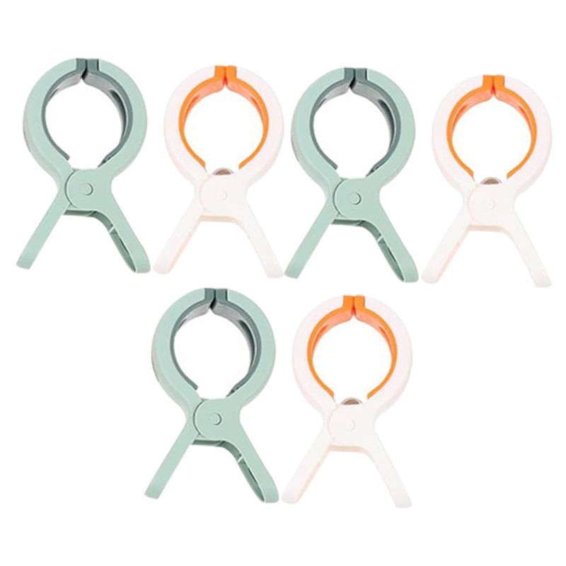 6pcs Large Windproof Clips for Beach Towels Blankets Clothes and Cruise Chairs Strong Grip - Image 2