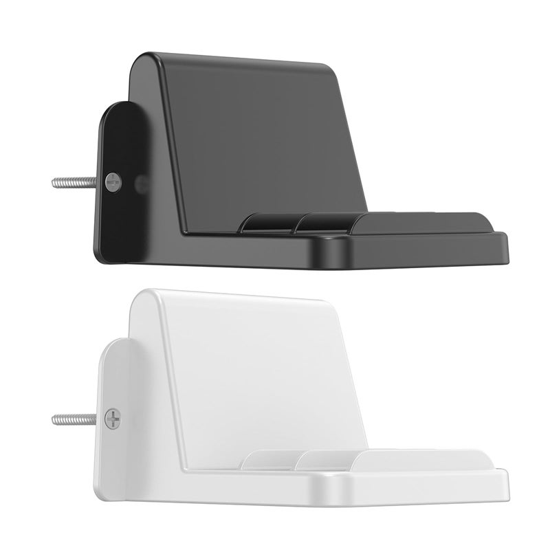 Adjustable Wall Mounted Tablet And Phone Holder Bracket For Electronic Devices White - Image 4